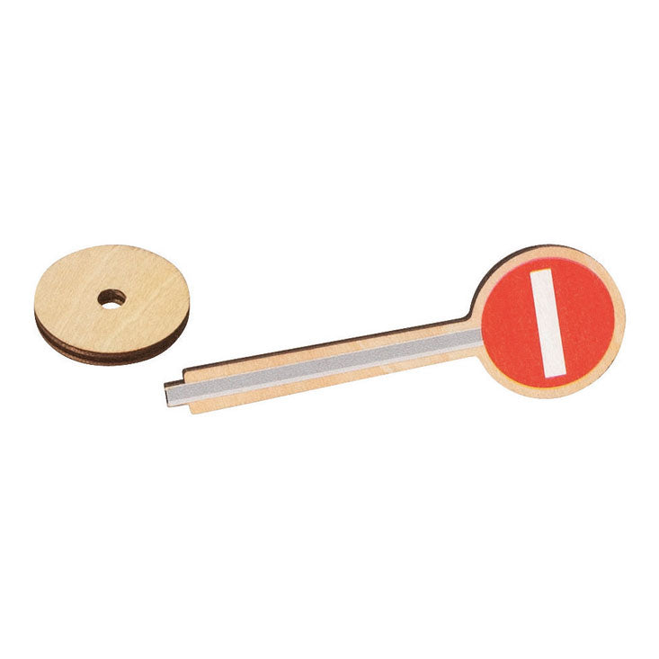Set de señales de tráfico de madera Goki - 40 piezas.