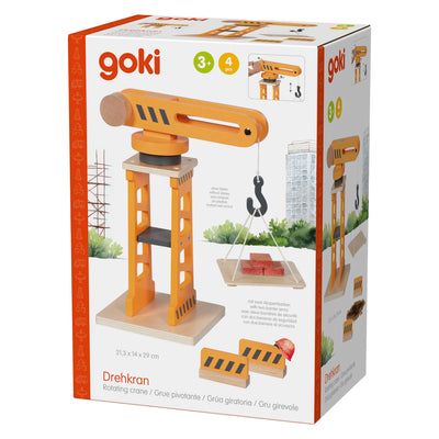 Grúa giratoria de madera Goki - 4 uds.