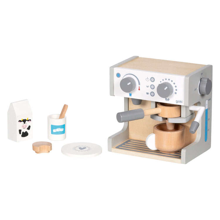 Macchina per caffè e tè Goki in legno - 16 pezzi.