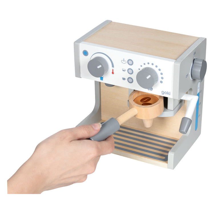 Macchina per caffè e tè Goki in legno - 16 pezzi.