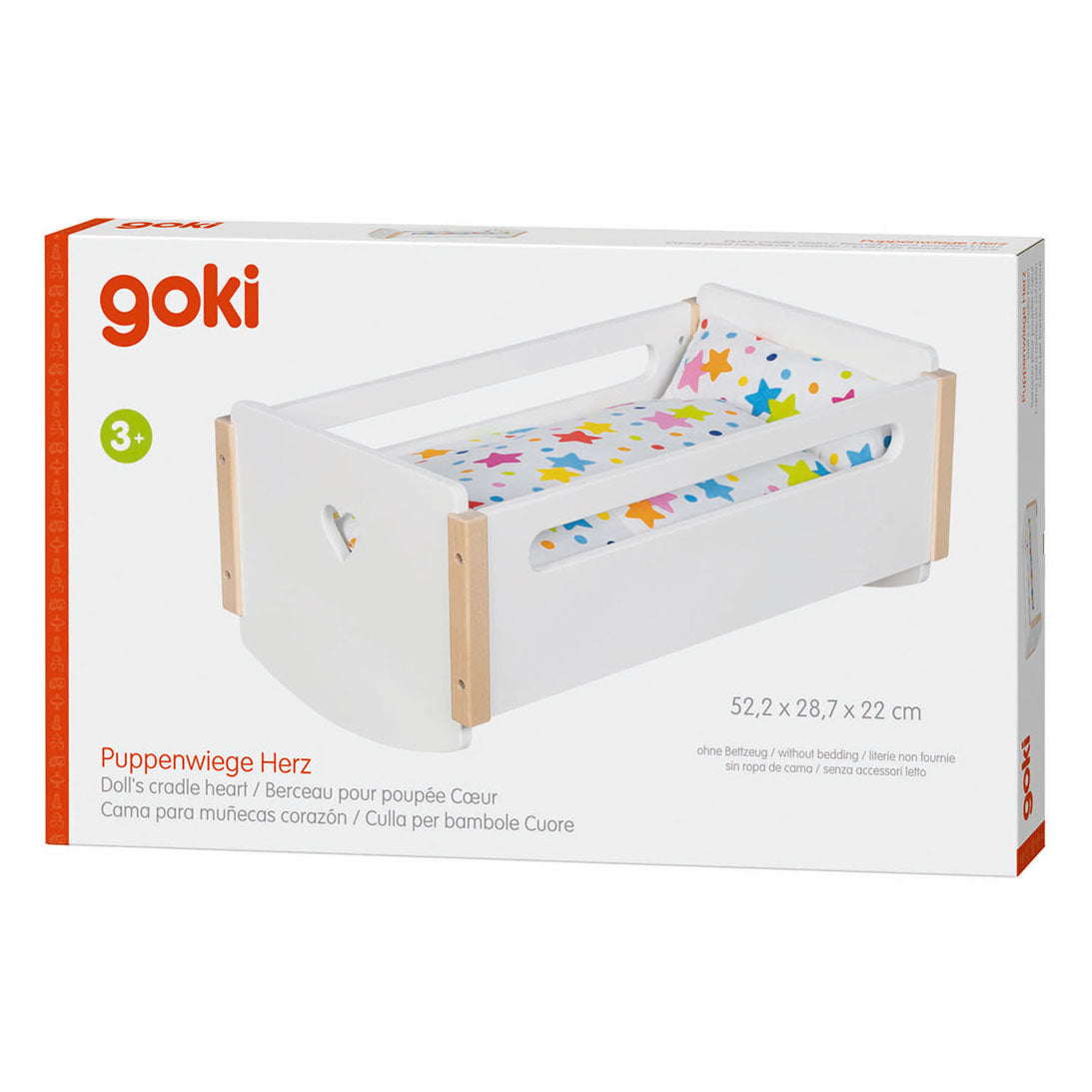 Cuna para muñecos de madera Goki