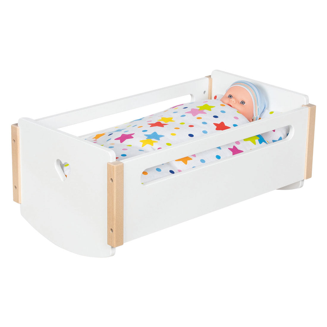 Cuna para muñecos de madera Goki