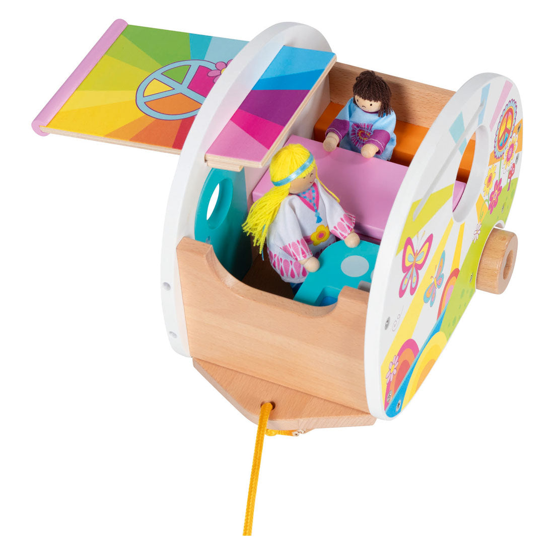 Goki juguetes de madera para caravanas happy campers