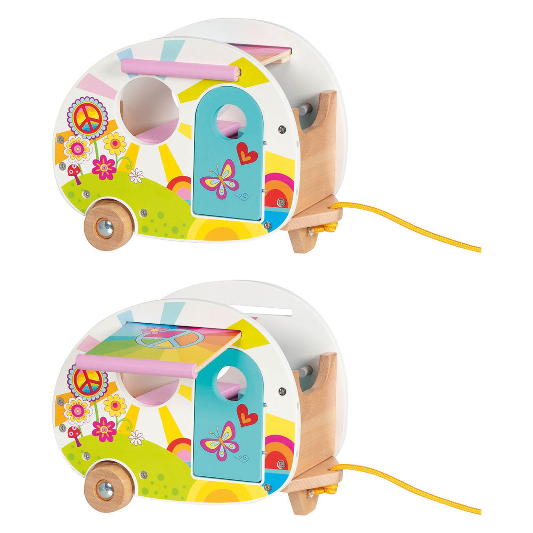 Goki juguetes de madera para caravanas happy campers