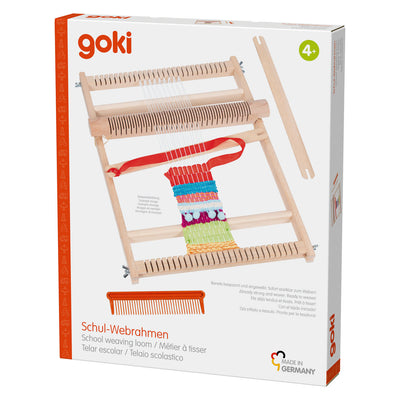 Telar de madera Goki para colegio con peine - 25cm