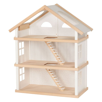 Goki Wooden Poppenhuis Vida moderna con 3 pisos