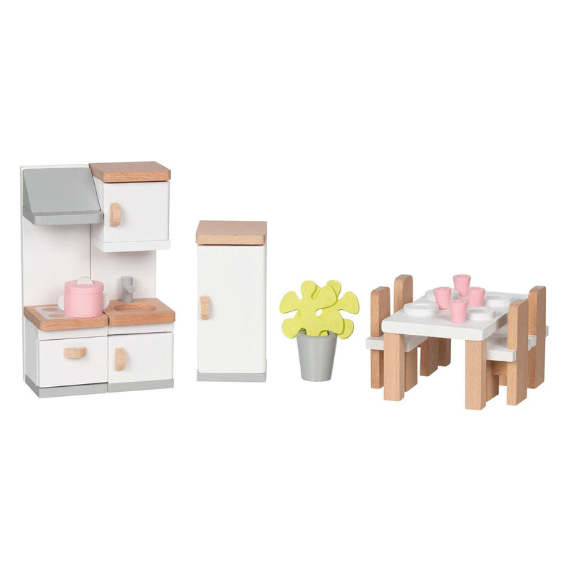 Cucina per mobili per burattini in legno Goki, 20dlg.