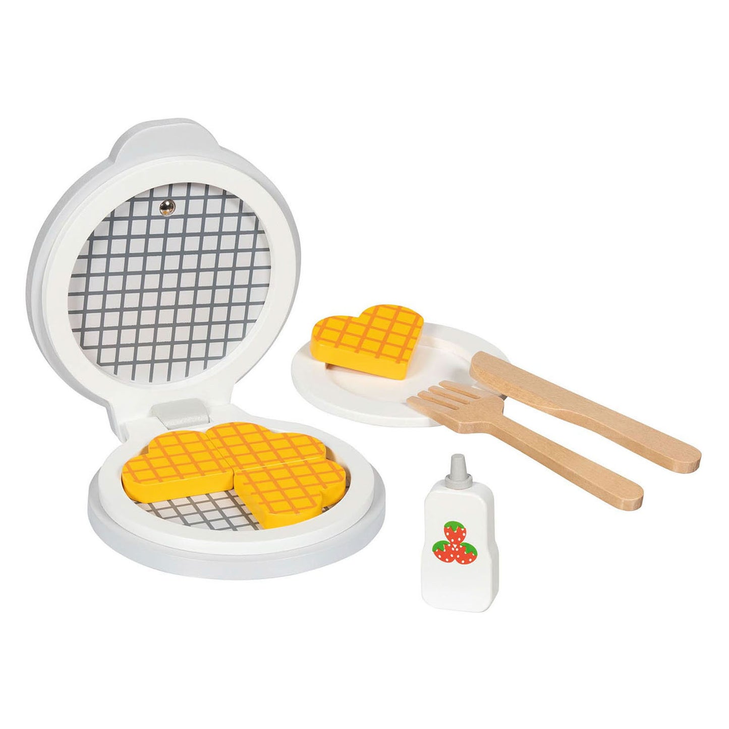 Goki Wooden Waffle Iron con accessori, 9dlg.