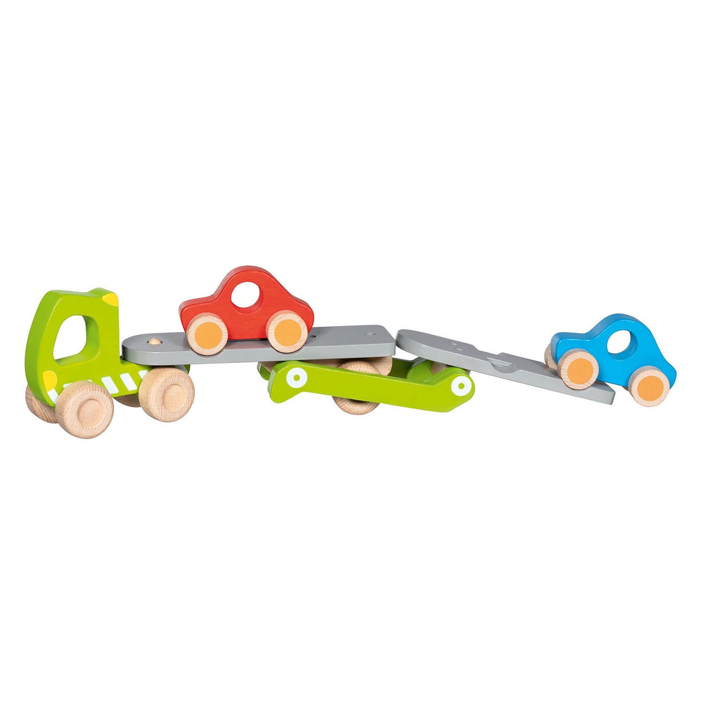 Goki Wooden Auto Transporter con 2 veicoli