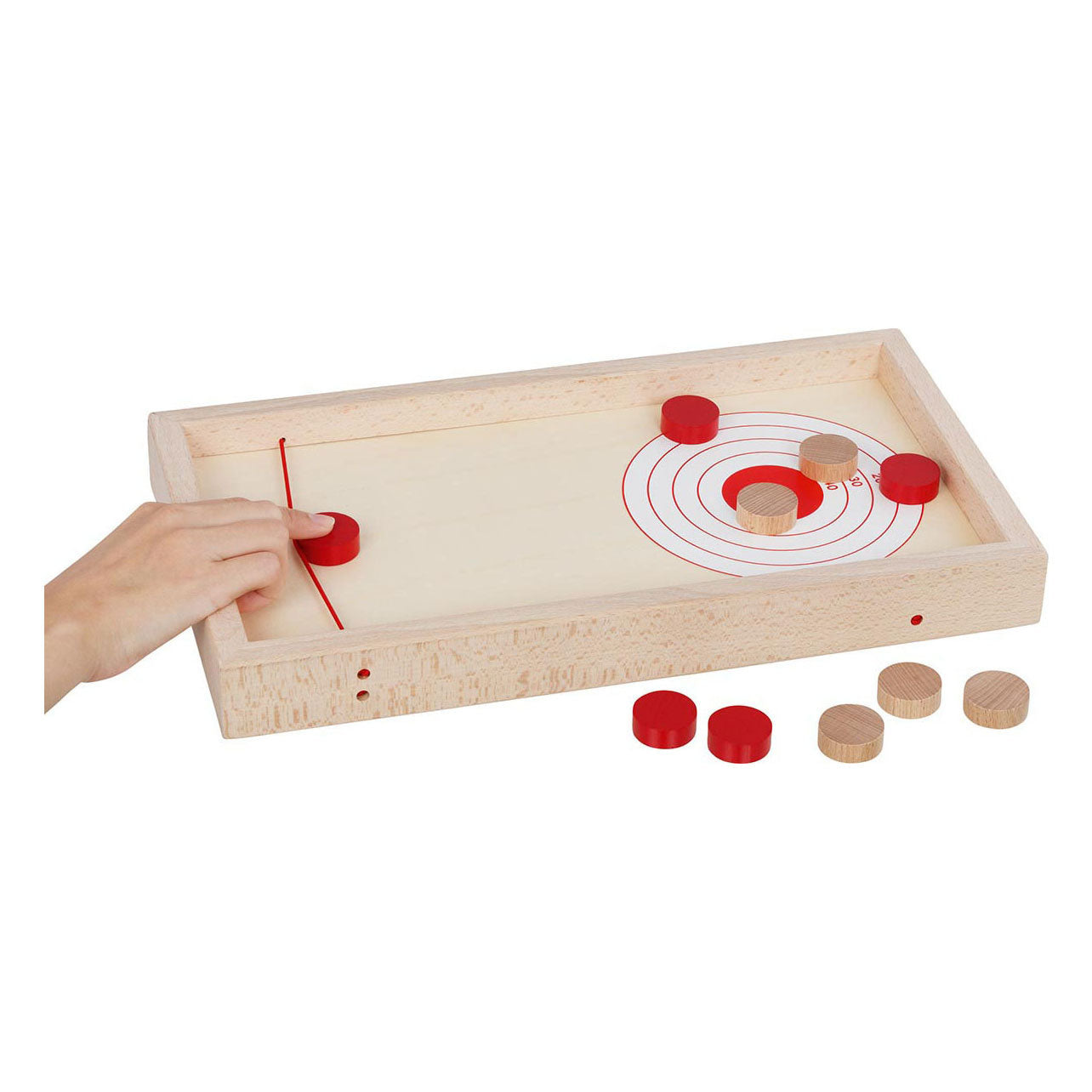 Goki Wooden Shooting Playing Table 2in1, 11dlg.