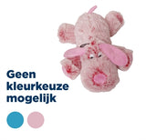 Harige hond roze blauw assorti - afbeelding 1