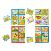 Goki Wooden Lotto Game Animals, 28DLG. - afbeelding 1