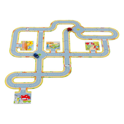 Il puzzle del pavimento Goki pesa con 2 veicoli, 47st.