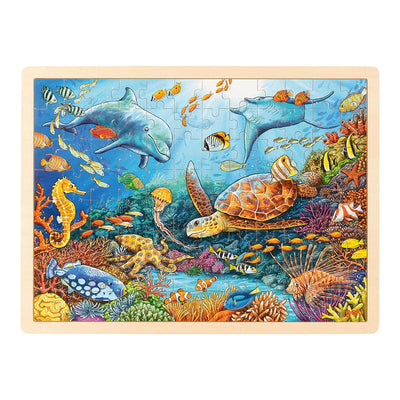 Goki Wooden puzzle puzzle Great Barrier Reef, 96st.