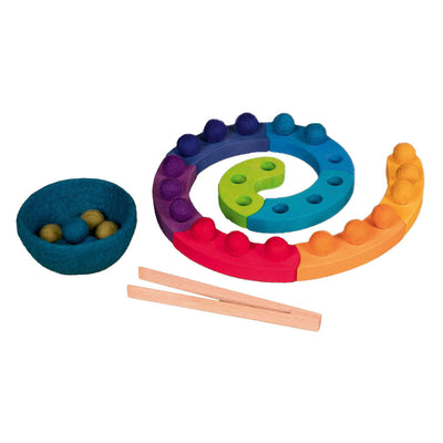 Goki Wooden Color Sorting Game Spiral, 29dlg.