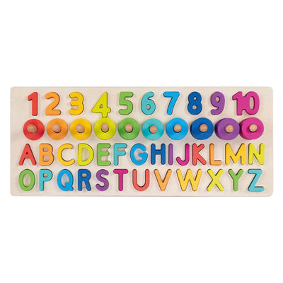 Goki Wooden Alphanumeric Puzzle, 91dlg.