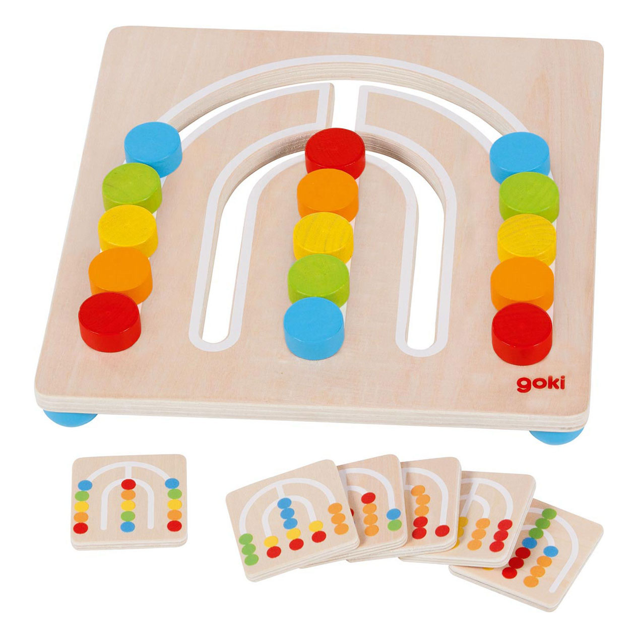 Goki Wooden Color Board Rainbow, 7dlg.