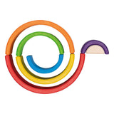 Goki houten bouwblokken regenboog, 5dlg. - afbeelding 2