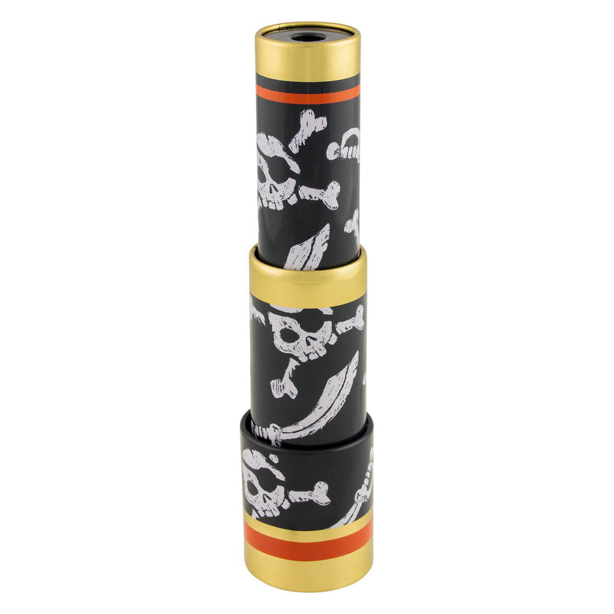 Goki telescoop piraten junior 25 cm staal zwart goud