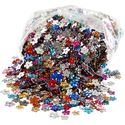 Strass Creativ company, d 6+10+12 mm, vari colori, 2520 pezzi 1 scatola