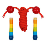 Gollnest kiesel goki houten springtouw regenboog, 200cm - afbeelding 2