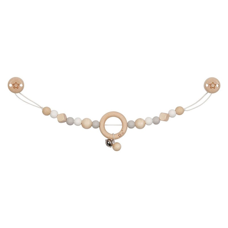 Goki Wooden Chain Star Star Grey con clip