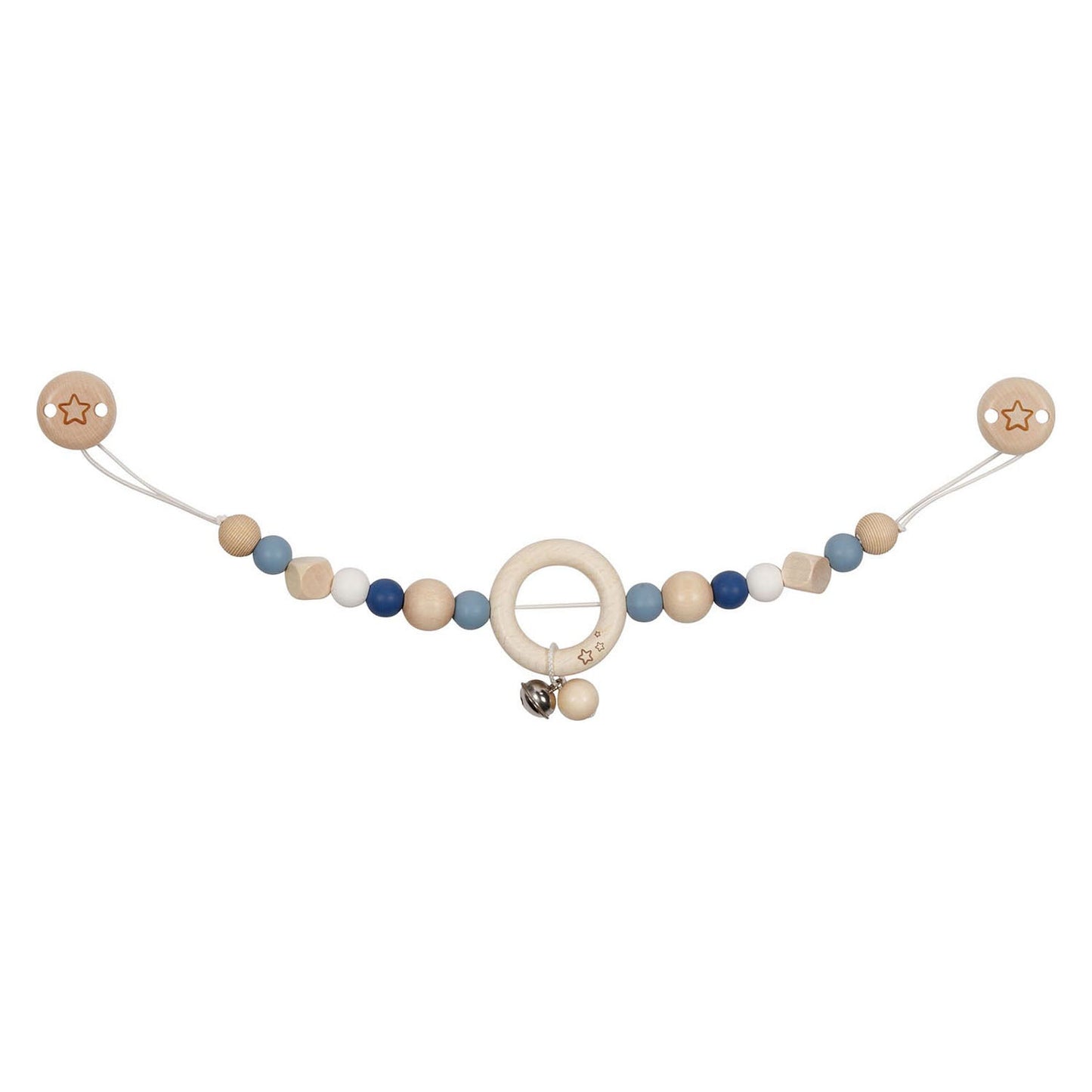 Goki Wooden Chain Star Star Blue con clip