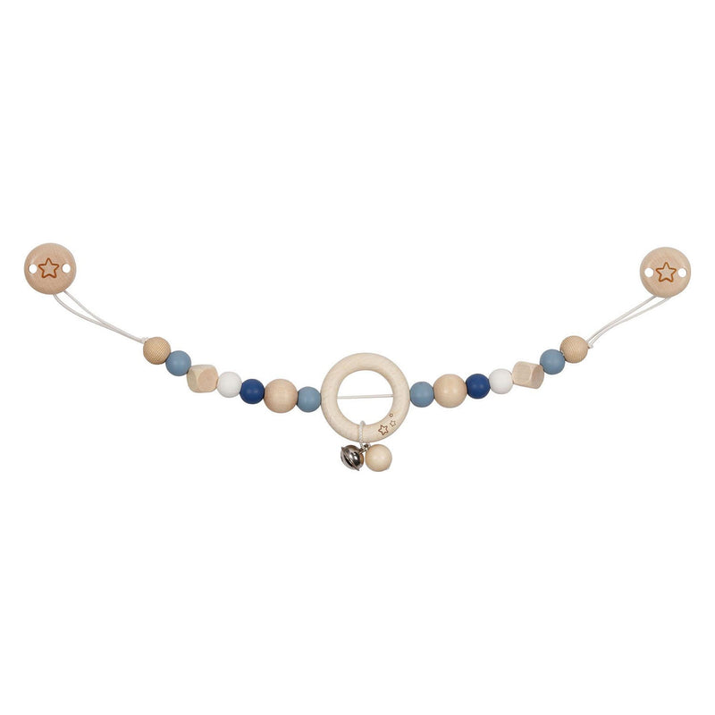 Goki Wooden Chain Star Star Blue con clip