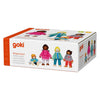 Goki flexibele poppen interculturele familie, 4st.