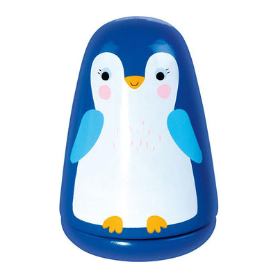 Goki Wooden Music Box Small Penguin Buona notte