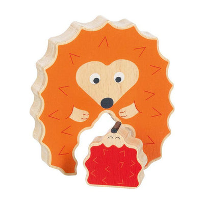 Goki wooden puzzle standing Egelt, 2st.