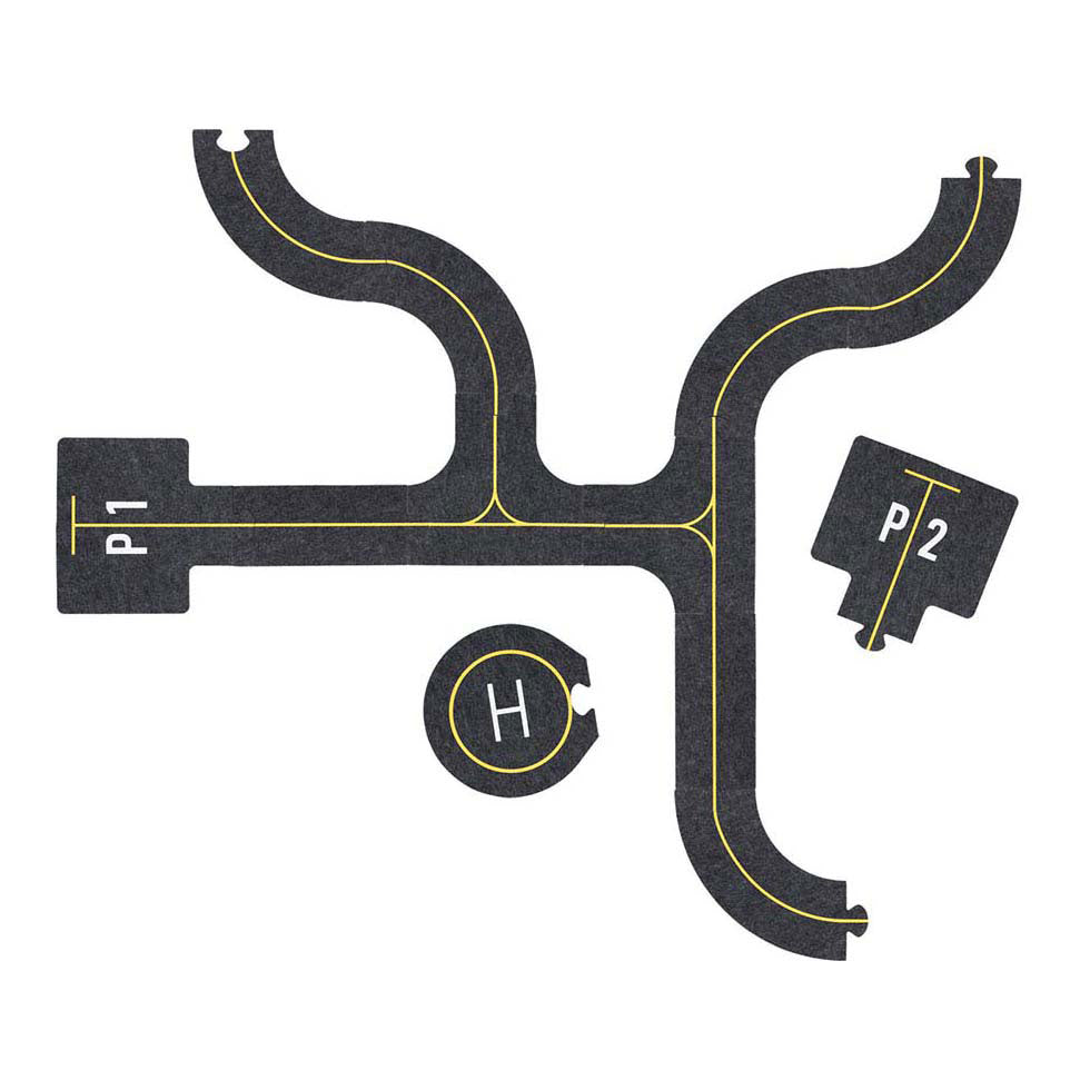 Goki Play Set Parts Airports con accessori - 26dlg.