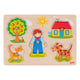Goki Wooden Stud Puzzle, 5st.