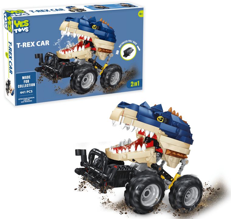 Oku yestoys coche t-rex con motor 441 piezas