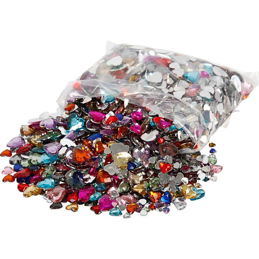Strass Creativ company, d 6+10+14 mm, vari colori, 2520 pezzi 1 scatola