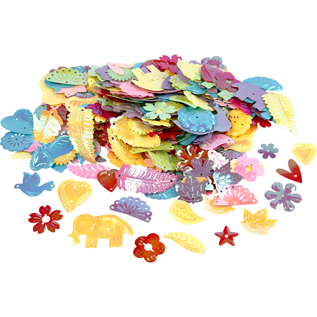 Paillettes Creativ company misura 15-45 mm colori madreperla 30 gr 1 conf.