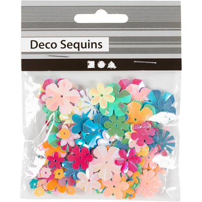 Paillettes Creative Company, misura 6-20 mm, ca. 390 pezzi, colori pastello, 10 g 1 scatola