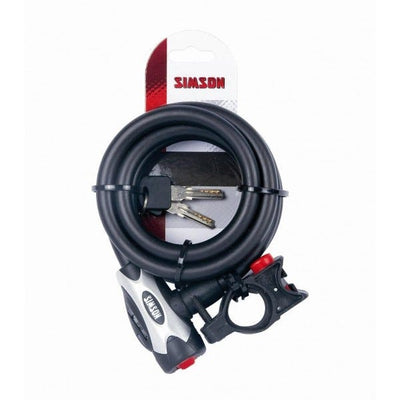 Simson Cable Lock Pro 12x180 Negro