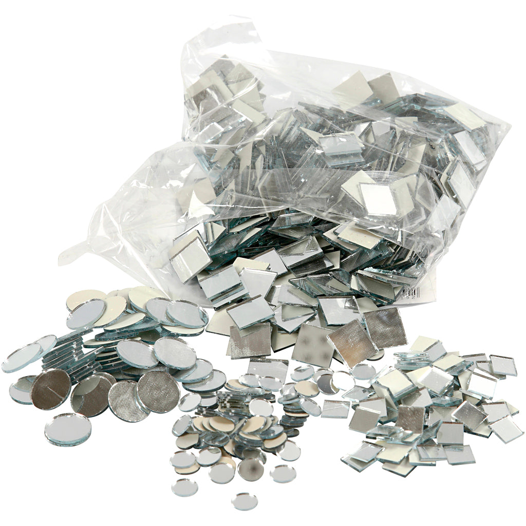 Mosaico specchiante Creative Company, d 10-18 mm, spessore 2 mm, 1900 pezzi 1 scatola