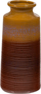 Jarrón Woood décadas xl ø17 cm - cerámica - amarillo marrón - 38x17x17 cm