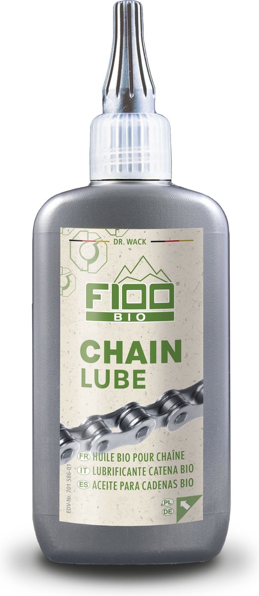 Drwack Bio Chain Lubricy Dr. Wack F100 Bio Chain Lube Drippelflesje a 100ml