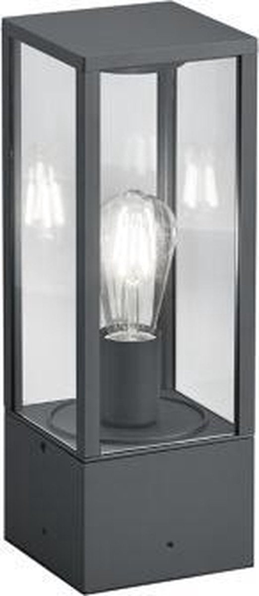 Trio garonne - paalverlichting - antraciet - excl. 1x e27 7 w - niet dimbaar - buitenverlichting - ip44