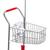 Carrello per la spesa con sedile e bandiera per bambole