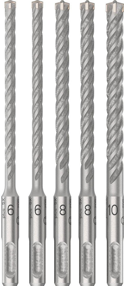 Bosch accessories pro sds plus-5x hammer drill bit set | 6 6 8 8 10 mm | 5 pcs - 2608833911