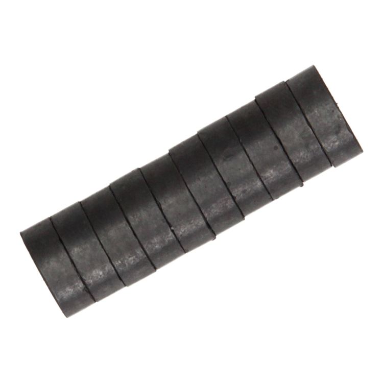 Mack 1076873 - imanes de disco de ferrita 15 mm - negro 10 piezas | 4 piezas