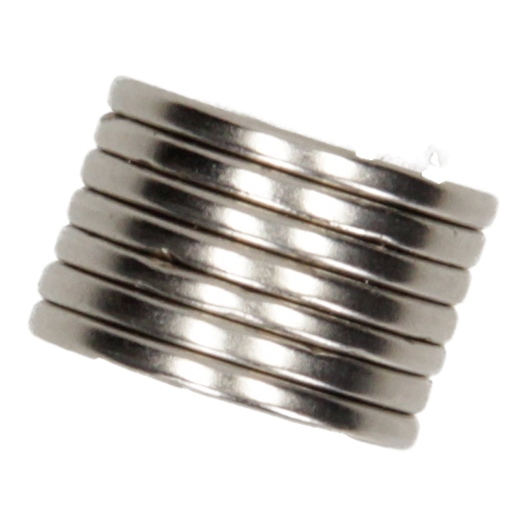 Mack 1076875 - dischi magnetici al neodimio 19mm*2mm (n50) - argento 8pz | 4 pezzi