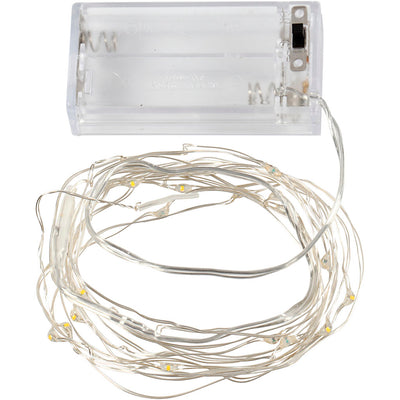 Creativ company guirnalda LED con luces, l: 3,15 m, plateado, 1 unidad