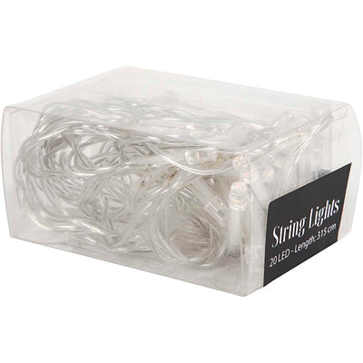 Creativ company Cable de iluminación LED, L: 3,15 m, transparente, 1 unidad