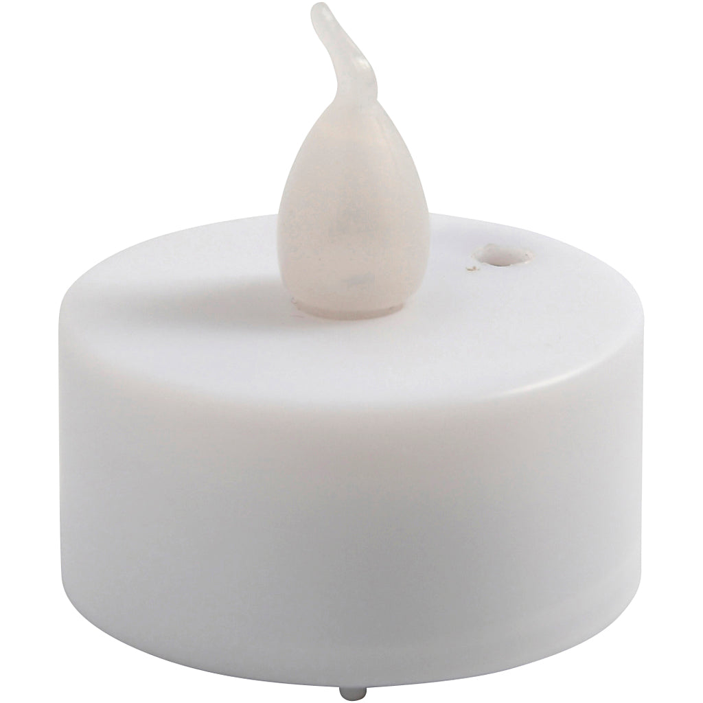 Creativ company LED tea light, h: 35 mm, d 38 mm, 6 pieces 1 box