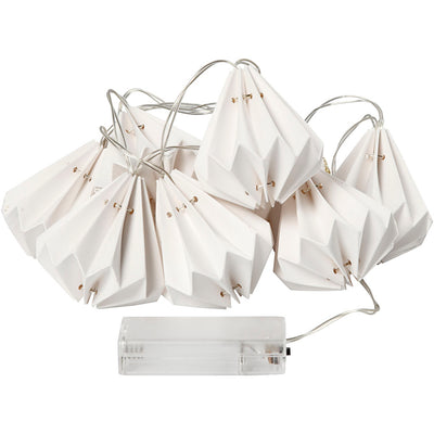Creativ company Cadena de luces LED con pantalla, h: 80 mm, l: 100 cm, p 65 mm, blanco, 1 pieza